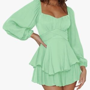 Mint green romper